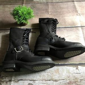 Double H moto boots..black..7M